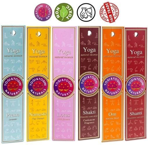 Hochwertige Räucherstäbchen Yoga Lotus 20g Vanilleduft