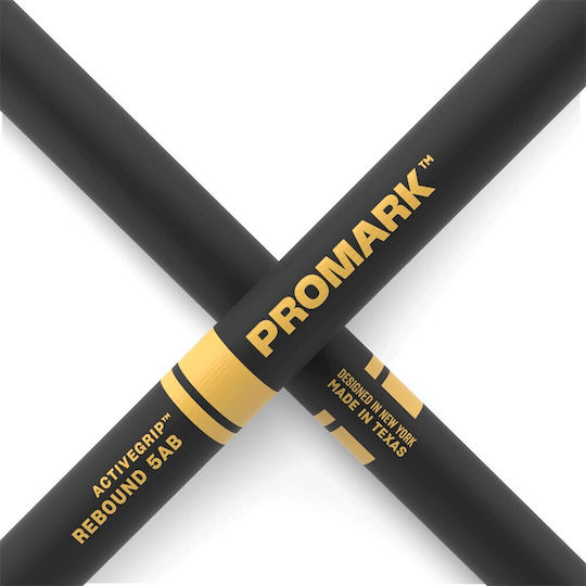 Promark R5abag Rebound 5ab Hickory Drumsticks Activegrip Technology