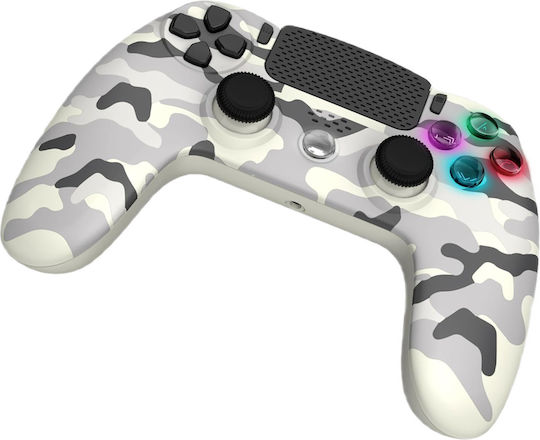 Freaks and Geeks 140142C Ασύρματο Gamepad για PS4 White Camo