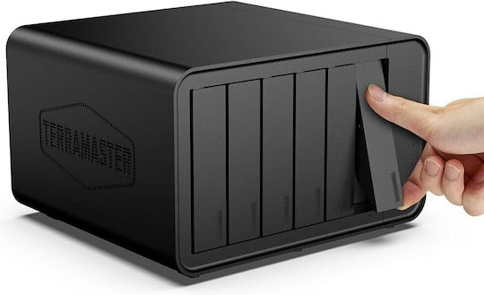 TerraMaster F6-424 NAS Tower με 6 θέσεις για HDD/M.2/SSD και 2 θύρες Ethernet