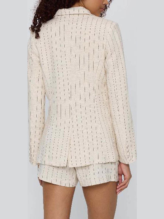 Mind Matter Augustina Γυναικείο Σακάκι Beige