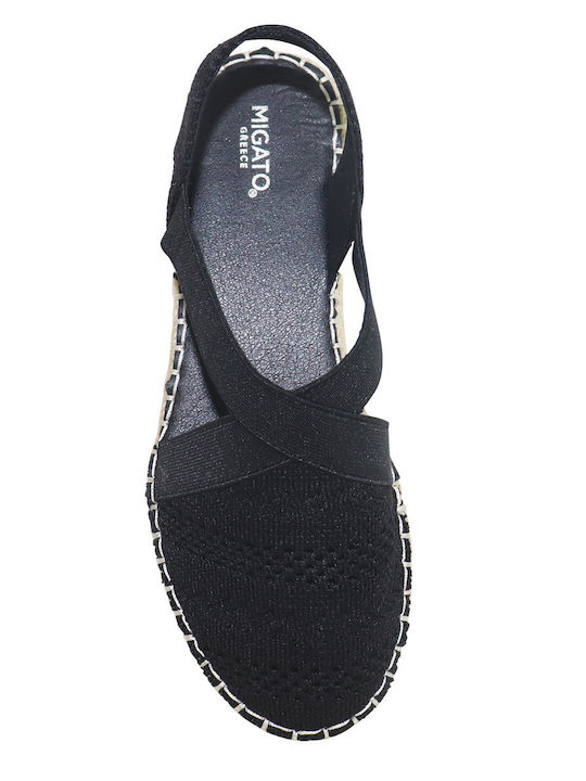 Women's Fabric Espadrilles Black