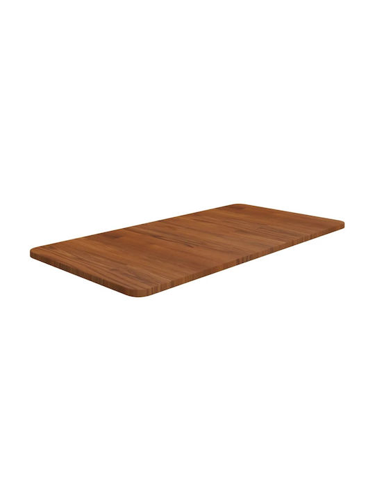 vidaXL Rectangular Bathroom Vanity Unit made of Solid Wood Dark Brown 80x40x1.5cm 343024 1pcs