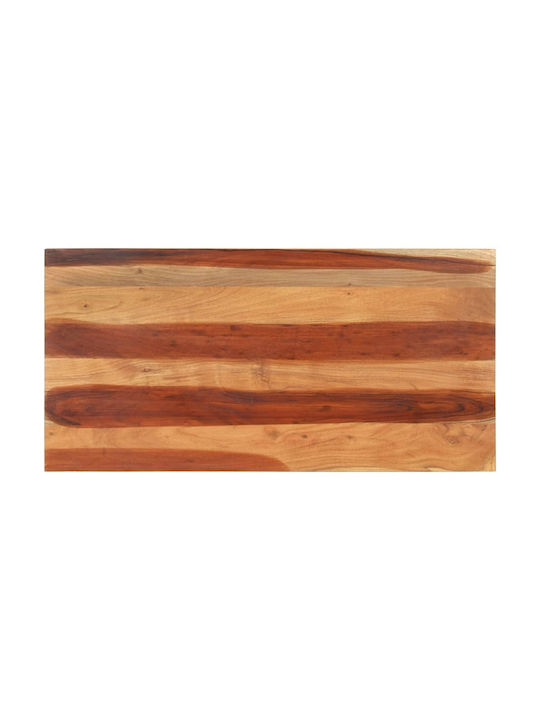 vidaXL Rectangular Table Surface made of Solid Wood 120x60x2cm 327514 1pcs