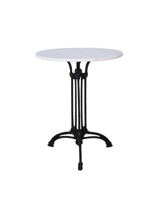 Woodwell Round Table Surface made of Marble White Marble 60x60x3.8cm Ε100,1S 1pcs
