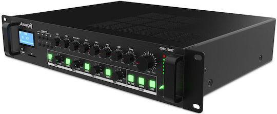 Audibax Zone 120BT Integrierter Kommerzieller Verstärker 4.0 Kanäle 120W/100V und Bluetooth Verbindung