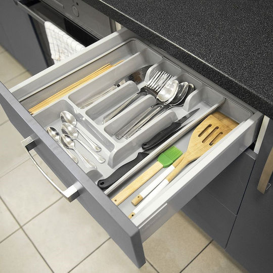 Orion Tăvi Pentru Tacâmuri De Sertar Din Plastic 36.5x27.5x4.5cm Gri