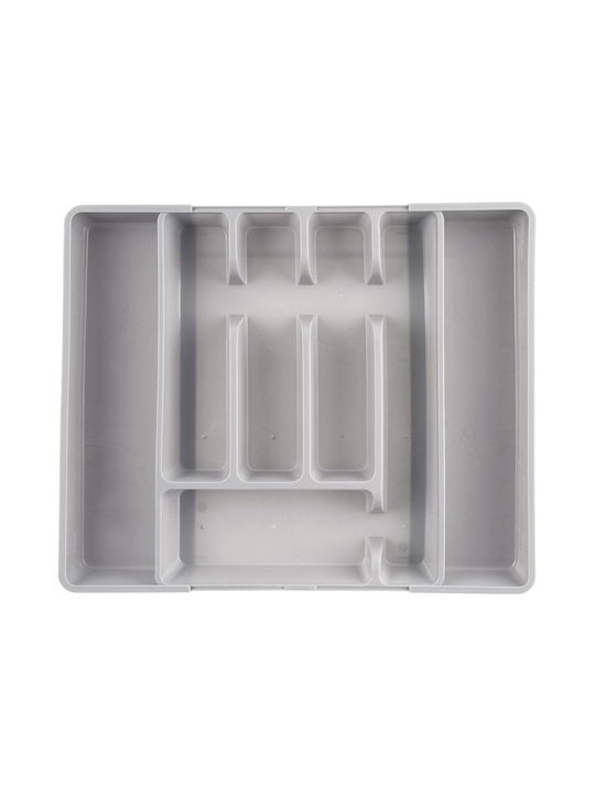 Orion Plastic Drawer Cutlery Tray 36.5x27.5x4.5cm Grey