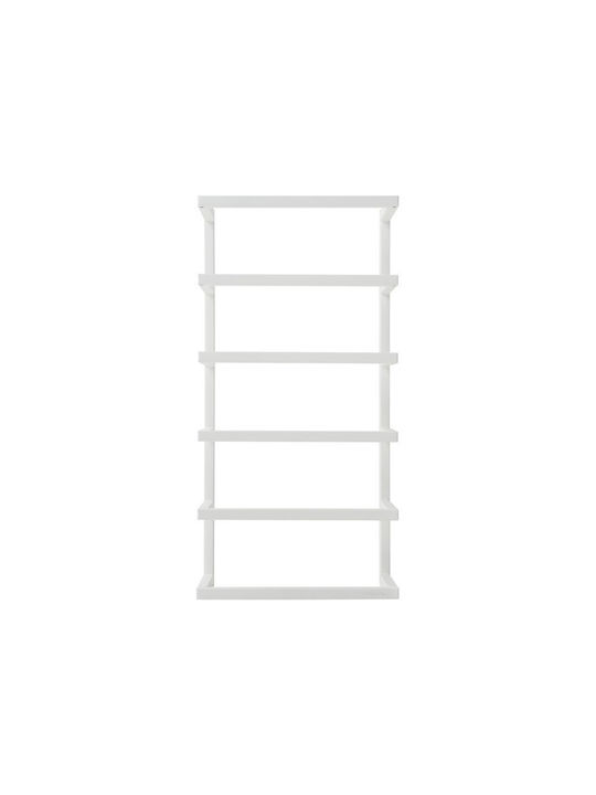 Sealskin Carre Wall-Mounted Bathroom Shelf Unit with 5 Positions ​24x48cm White