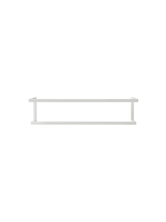 Sealskin Carre Single Wall-Mounted Bathroom Rail ​48x48cm White
