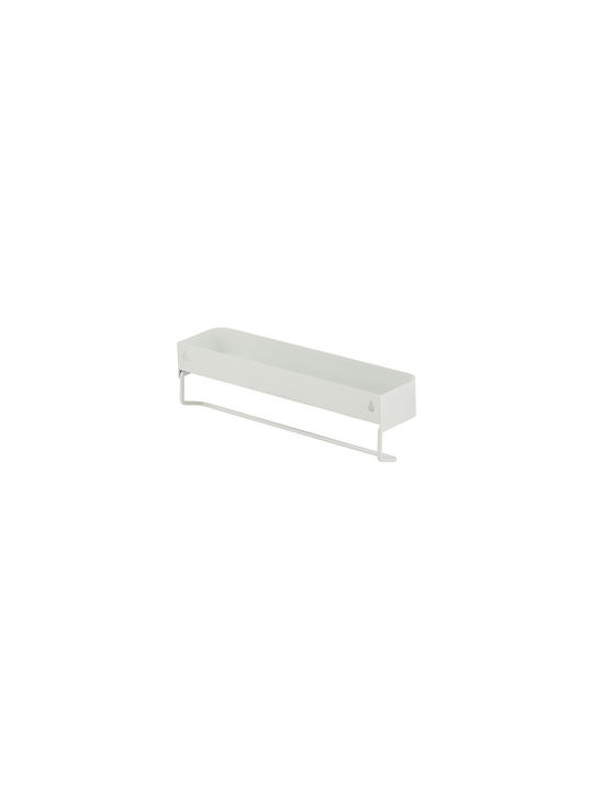 Sealskin Brix Ραφιέρα Μπάνιου Μονή Επιτοίχια με Βίδες ​35x10cm Λευκή