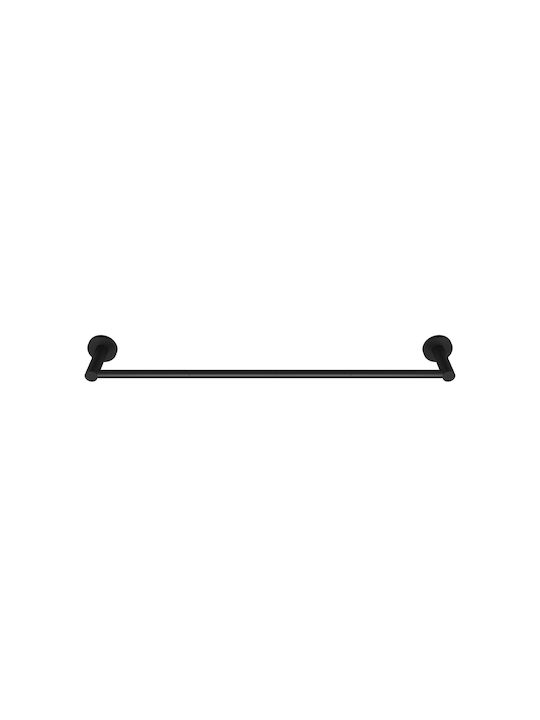 Pam & Co Single Wall-Mounted Bathroom Rail Black