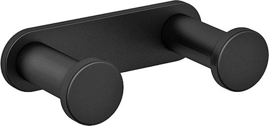 Langberger Series 108 Double Wall-Mounted Bathroom Hook ​7x4cm Black