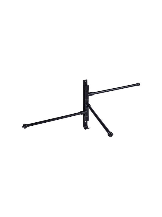 Vilde Single Wall-Mounted Bathroom Freestanding Towel Rack ​30x30cm Black