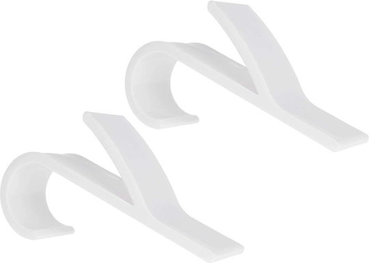 Geko Single Wall-Mounted Bathroom Hook White