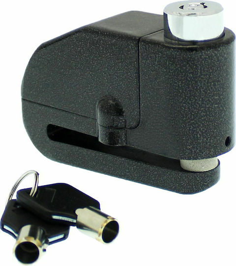 ACP Motorcycle Disc Brake Lock with Alarm & 7mm Pin in Black