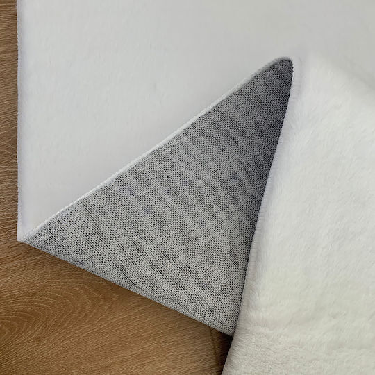 Beauty Home Rabbit Art 9640 Сет Съвременни Спалня килими Бял 9640-ΣΕΤ 3бр