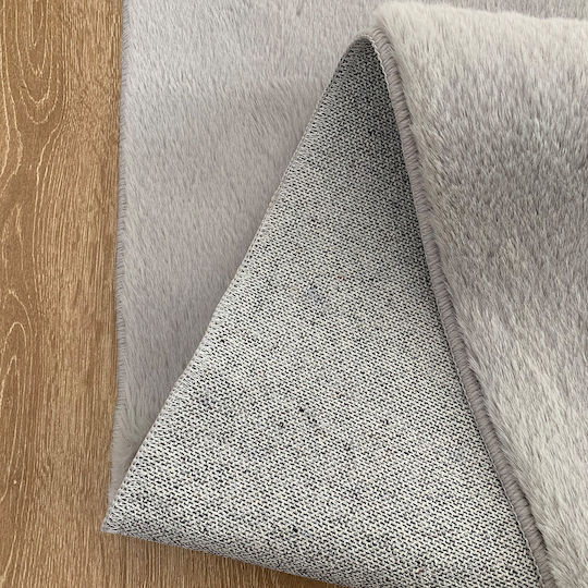 Beauty Home Rabbit Art 9643 Σετ Μοντέρνα Χαλιά Κρεβατοκάμαρας Γκρι 9643-ΣΕΤ 3τμχ