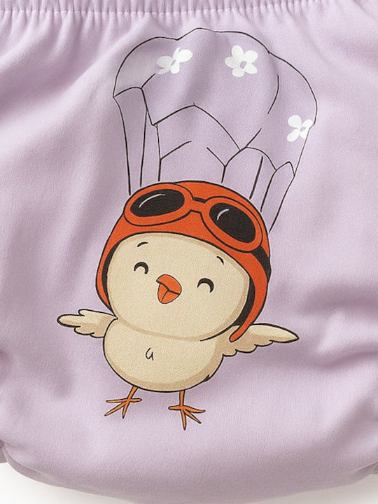 Poopes Bird Tsiou Παιδικό Βρακάκι Μωβ