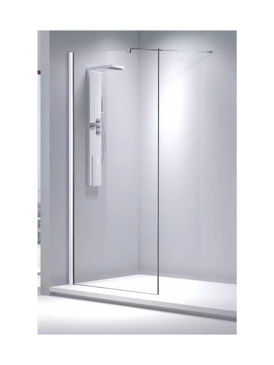 Aquarelle Σταθερό Πλαϊνό Ντουζιέρας 47-49x200cm Clear Glass