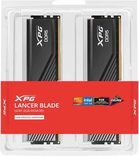 Adata Lancer Blade RGB DDR5 32GB RAM with 2x16GB Modules and Speed 6000 for Desktop