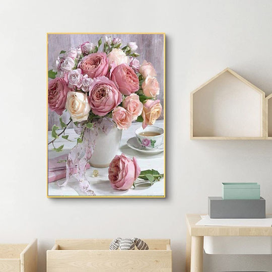 5D DIY Diamantmalerei Set Rosenblumen 30 x 40 cm