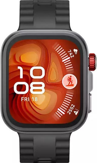 Huawei Watch Fit 4 Pro Aluminium 45mm Waterproof with Heart Rate Monitor (Black + Huawei Freebuds SE 2 Ceramic White)