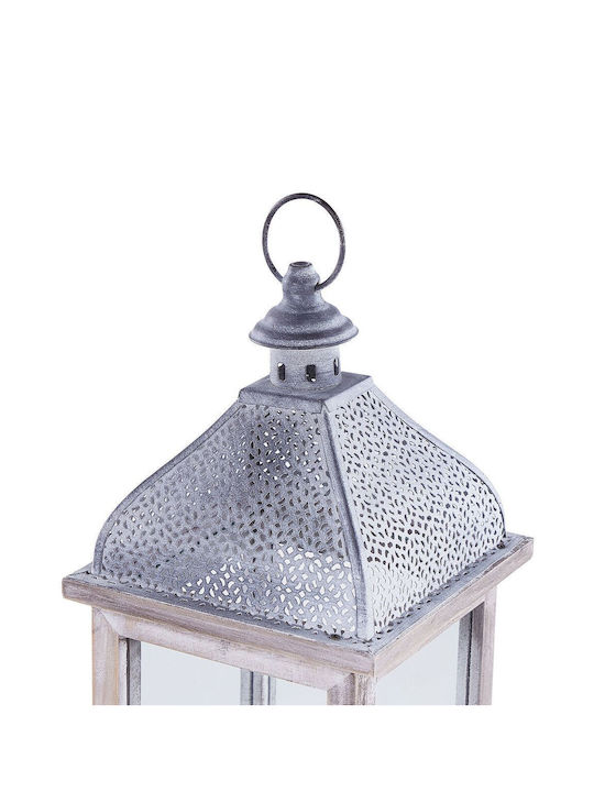 Beliani Metallic Lantern White
