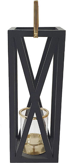 Artekko Φαναράκι Μεταλλικό Επιτραπέζιο Μαύρο 26x21x64εκ.