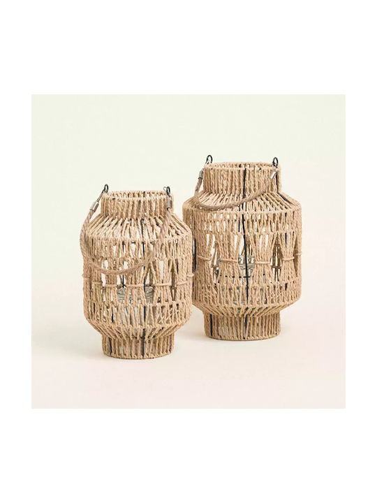 Φαναρι Χειροποιητο Κορδονι 36 X 24 Cm Beauty Home Φαναρι Χειροποιητο Κορδονι 36 X 24 Cm Beauty Home