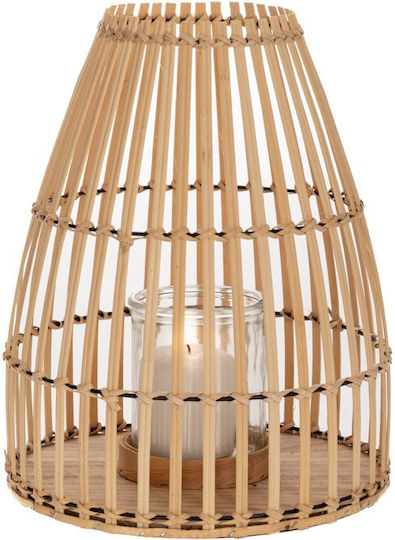 Iliadis Floortop Bamboo Lantern Beige 28x28x35cm