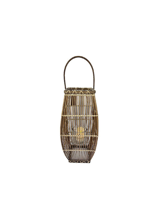 Espiel Φαναράκι Bamboo Επιτραπέζιο Καφέ 14x19x45εκ.