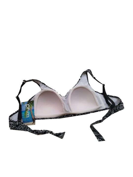 Bikini Σουτιέν ΑΣΠΡΟΜΑΥΡΟ