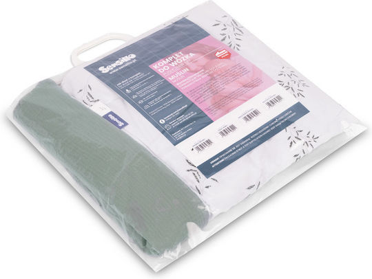 Sensillo Baby Cradle Bedding Set 2pcs Green