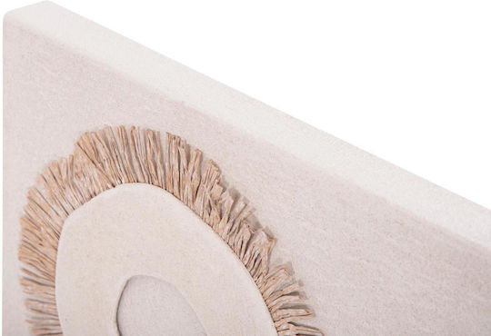 Hm4534 Правоъгълна картина серия Санторини Hm4534 MDF цвят екрю-декорация бежов 48x4.5 дебелина X60cm код 0538049