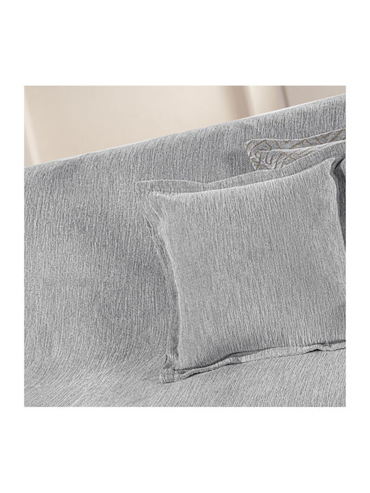 Guy Laroche Perth Sesselüberwurf Chenille 180x150cm Grau