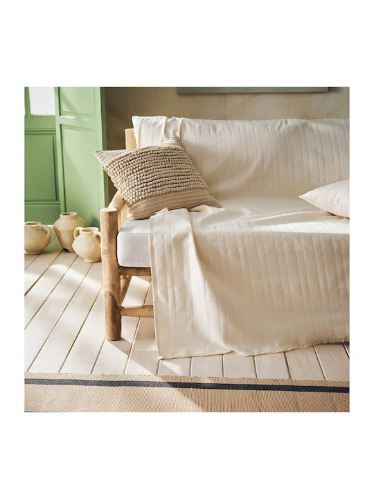 Gofis Home Gofis Ριχτάρι Πολυθρόνας Ζακάρ 180x180εκ. Bone Beige 731/05 2007731105002