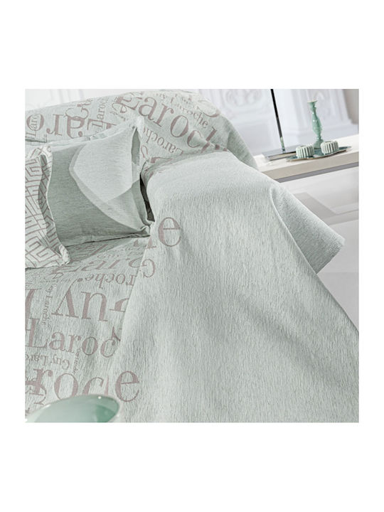 Guy Laroche Stamp Ριχτάρι Διθέσιου Καναπέ Chenille 180x250εκ. Silver 1133030125008