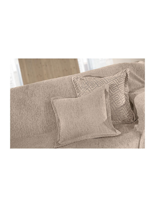 Guy Laroche Central Chenille Armchair Throw 180x150cm Natural
