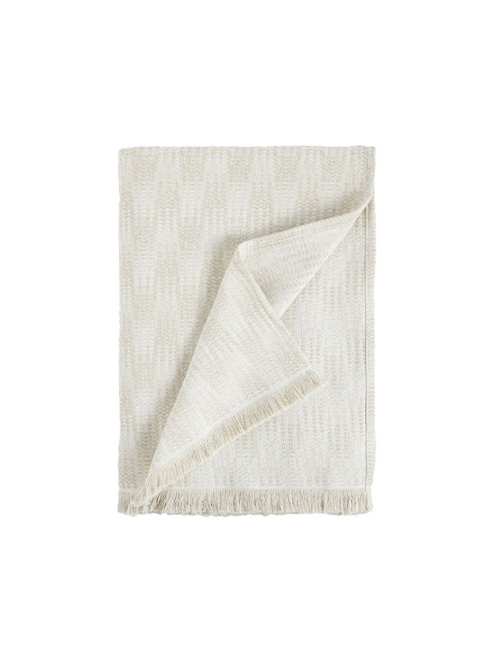 Nima Fonzo Ριχτάρι Τριθέσιου Καναπέ 180x300εκ. Ivory, Εκρού 35172