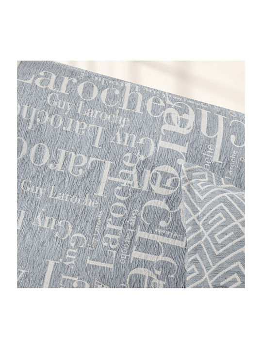 Guy Laroche Stamp Ριχτάρι Διθέσιου Καναπέ Chenille 180x250εκ. Silver 1133030125005