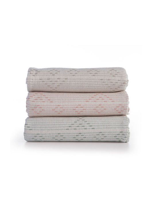 Nef-Nef Homeware Resan Ριχτάρι Τετραθέσιου Καναπέ 180x350εκ. Ροδακινί