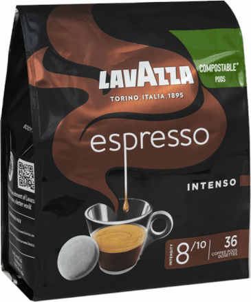 Lavazza Капсули Еспресо Intenso Съвместими с машина Подложки Senseo 36капси
