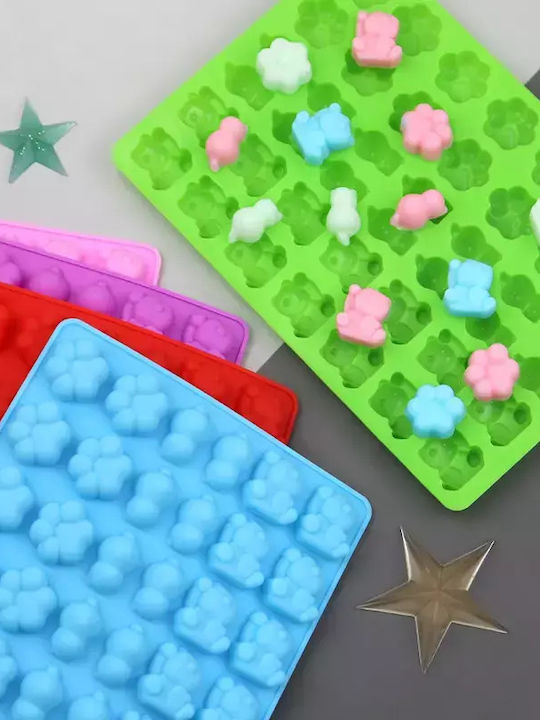 Baby Donkey Non-stick Silicone 42 Cups Baking Pan 17.6x12.3x1.2cm