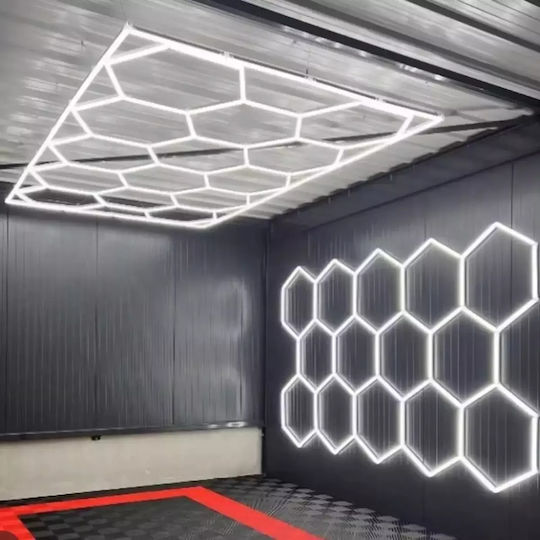 LED Комерсиално Линейно Осветление Светило Таван Неутрално бяло 45.5см.