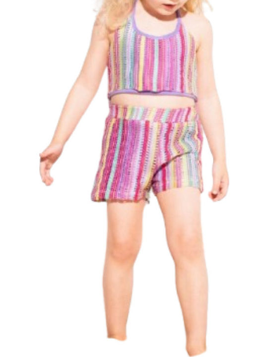 Kinder-Set mit Shorts Sommer 2Stück Lilac