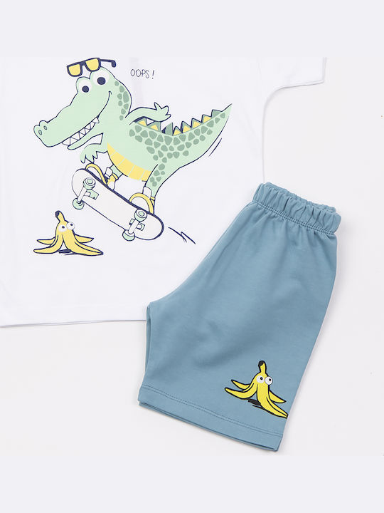 Kinder-Set mit Shorts Sommer 2Stück White