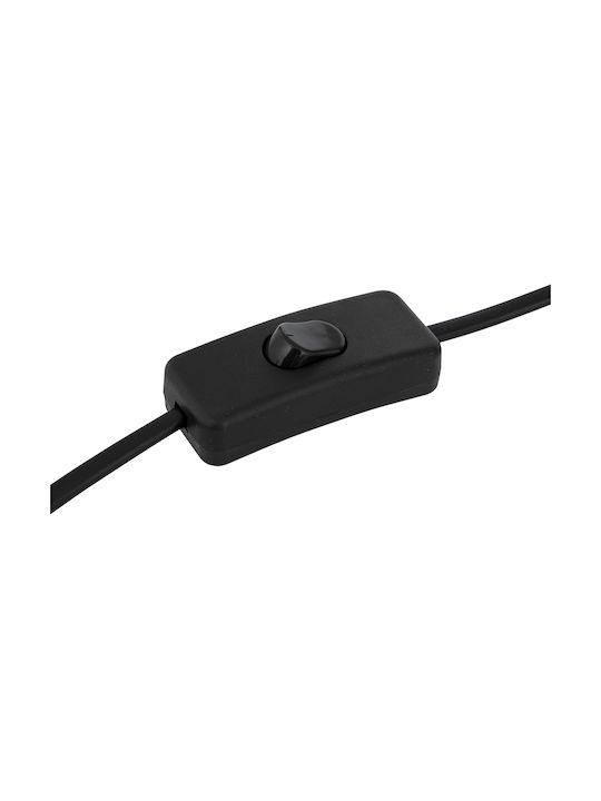 Decorative Lamp with Socket for Bulb E27 Black