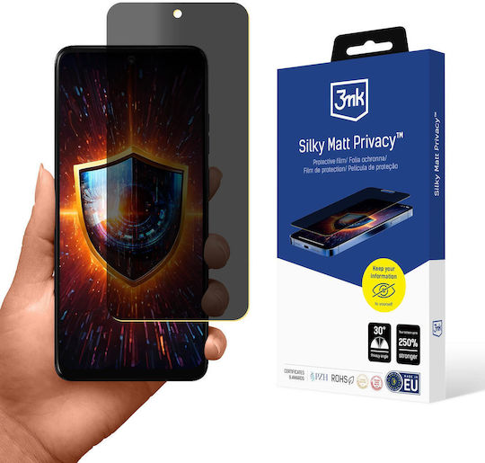 3MK Silky Matt Privacy Privatsphäre Matt Displayschutzfolie (Motorola Moto E15, 3mk)
