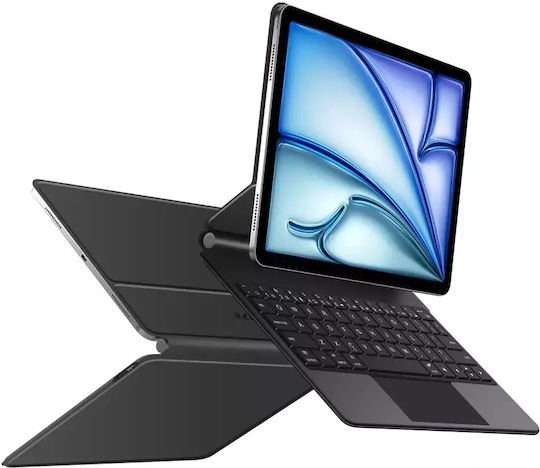 Tech-Protect Smartcase Flip Cover cu Tastatură Negra (iPad Air 10,9” 4/5 (2020-2022), iPad 11” 6/7 (2024-2025))